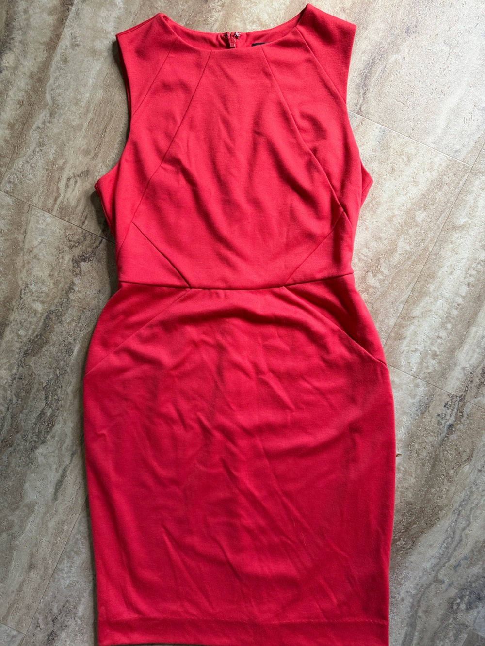 The Limited Red Sleeveless Sheath Dress